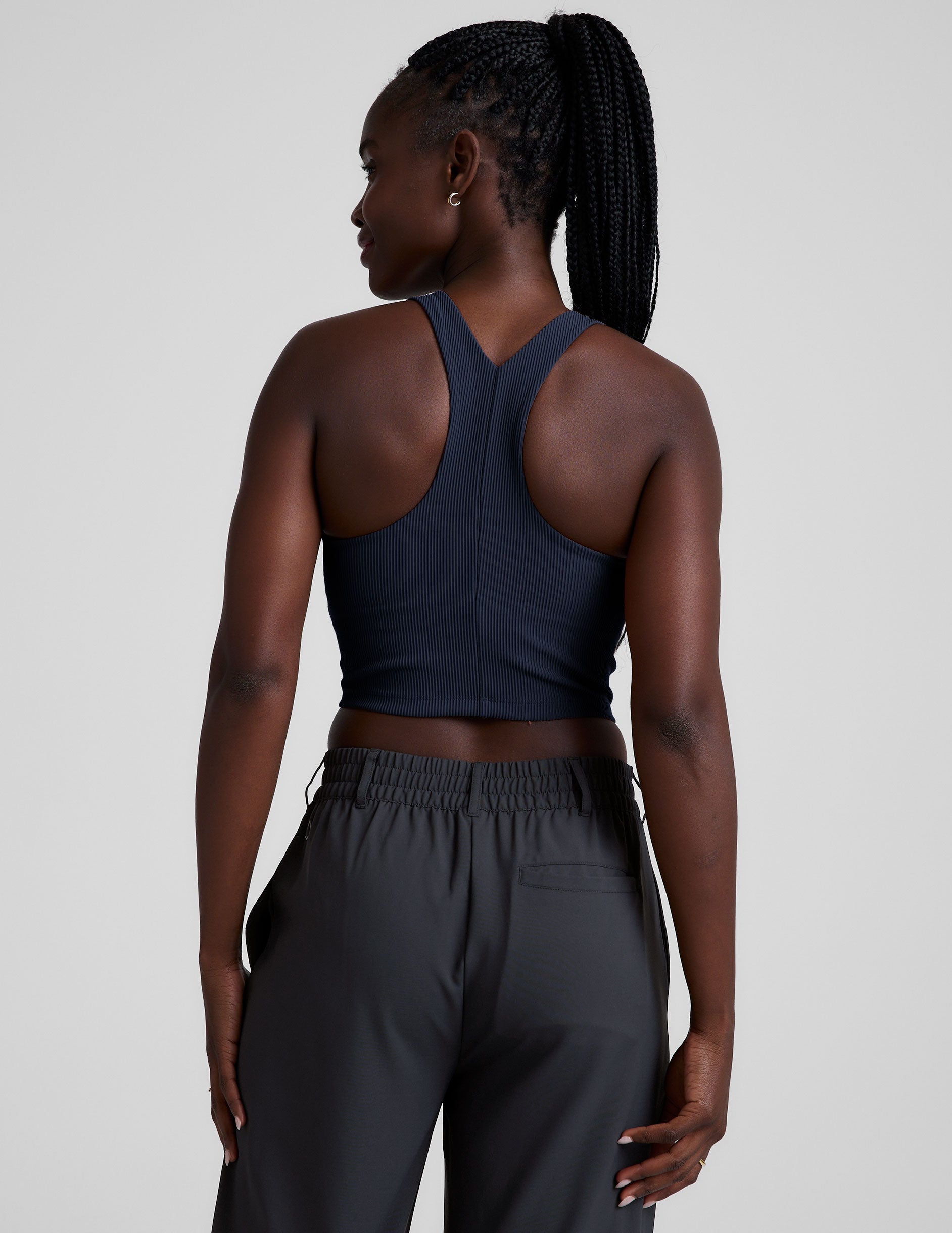 Refocus Ribbed Cropped Tank - Image 3