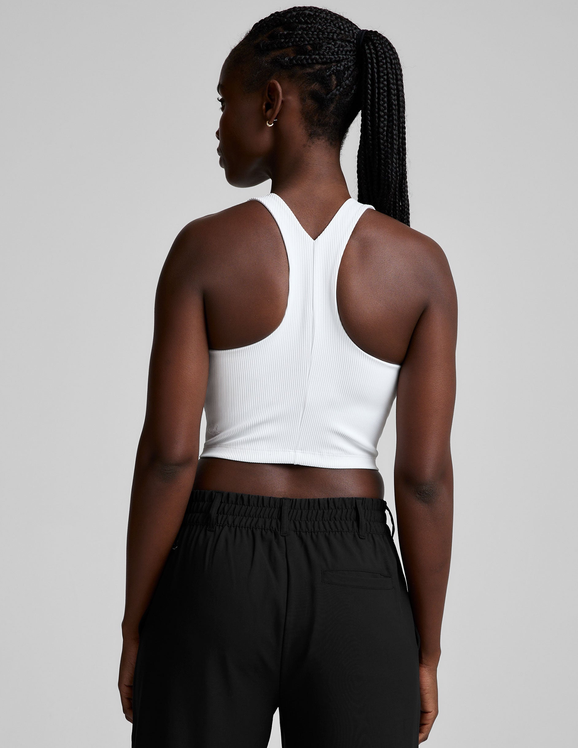 Refocus Ribbed Cropped Tank - Image 2