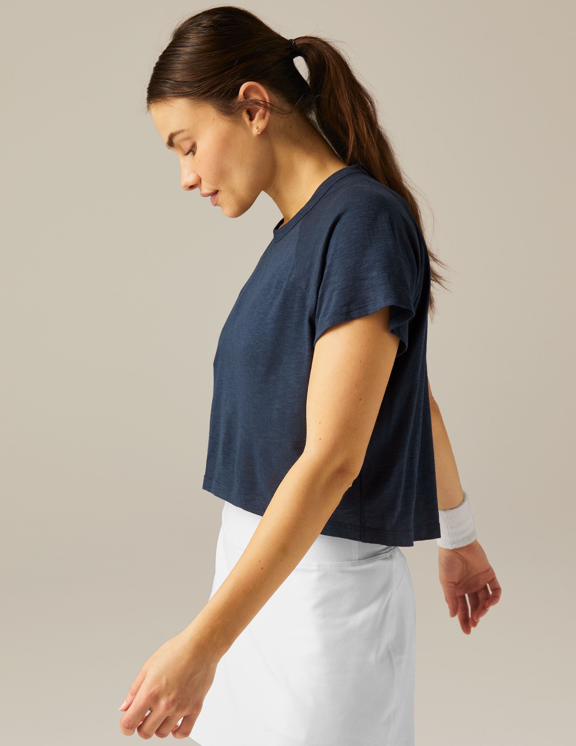 Signature High Low Cropped Tee - Image 2