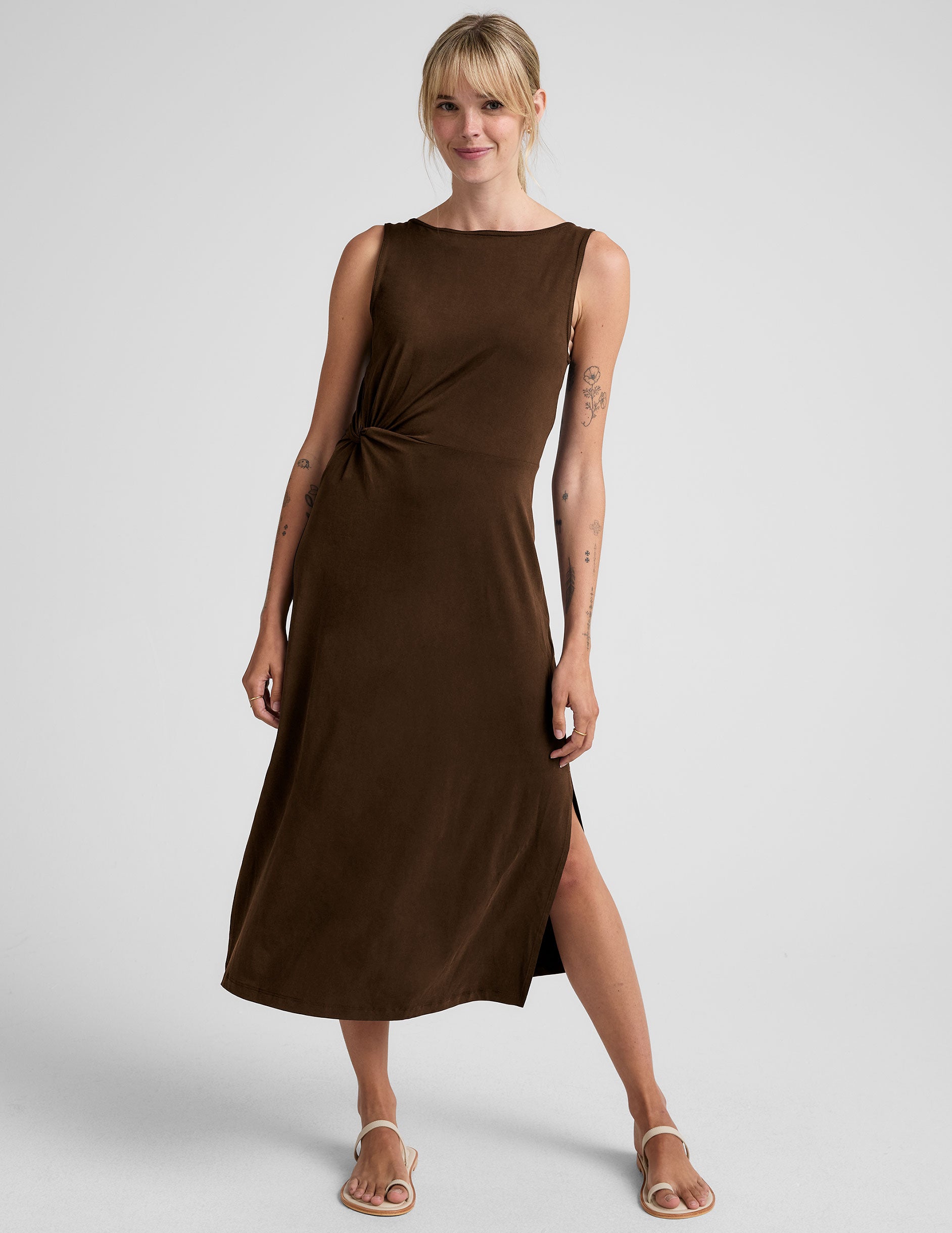 Rotation Side Twist Midi Dress - Image 3