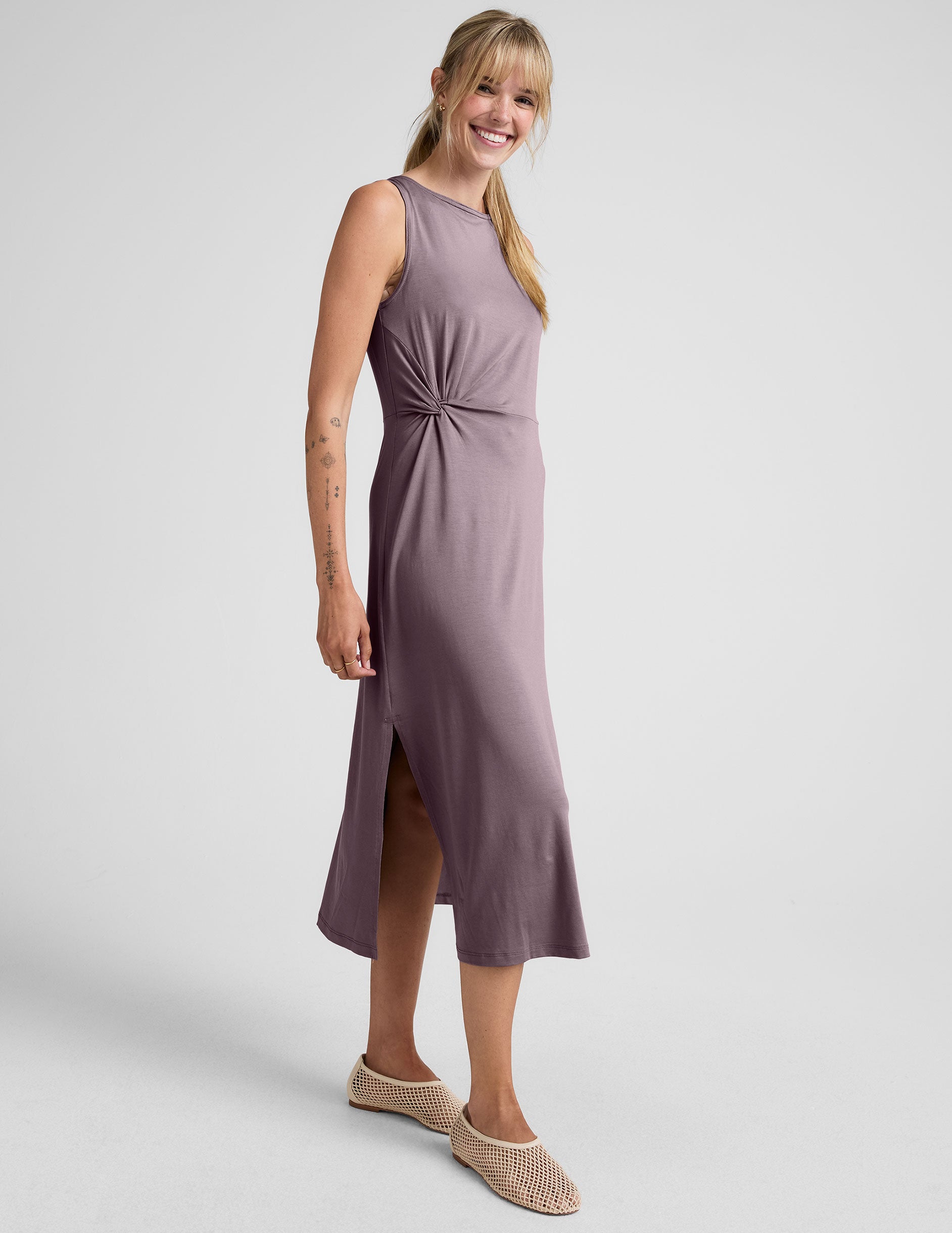 Rotation Side Twist Midi Dress - Image 2