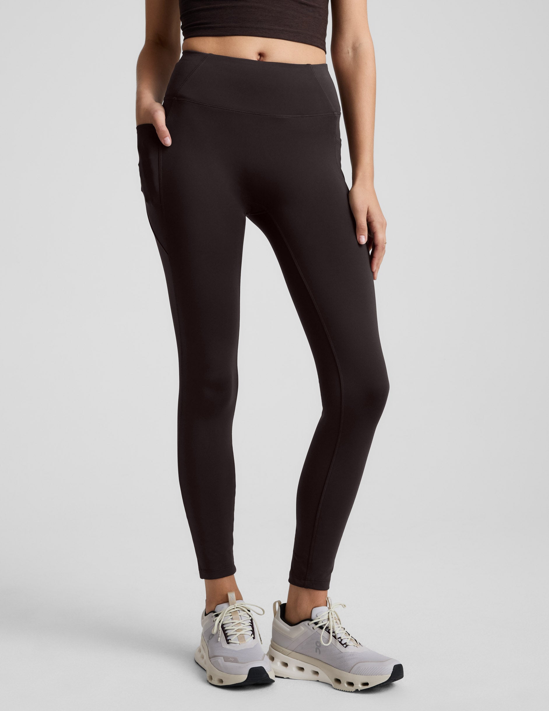 Pacer Fleece Zip Pocket Full Length Legging - Image 2