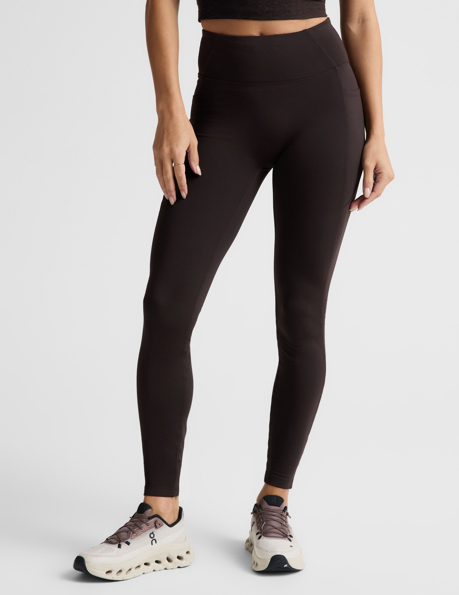 Pacer Fleece Zip Pocket Full Length Legging - Image 3