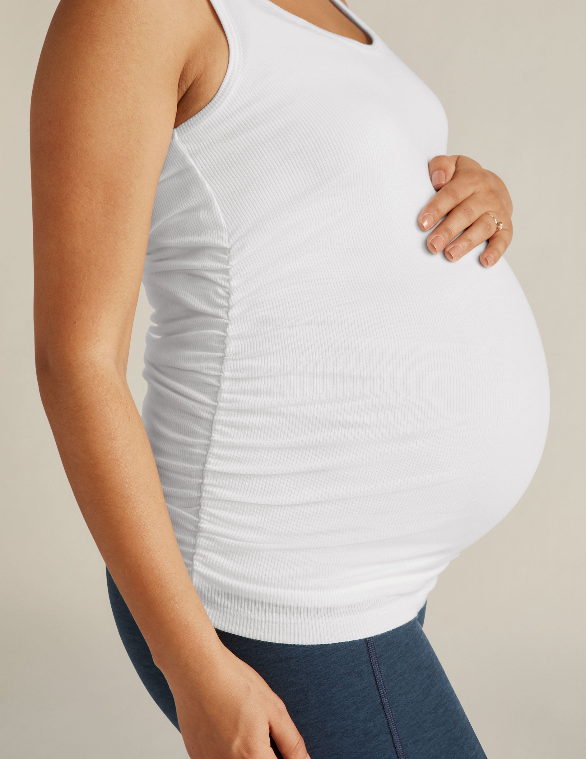 In A Cinch Low V Maternity Tank - Image 4