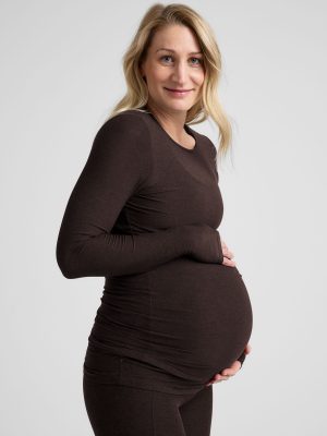 Featherweight Count On Me Maternity Crew Pullover
