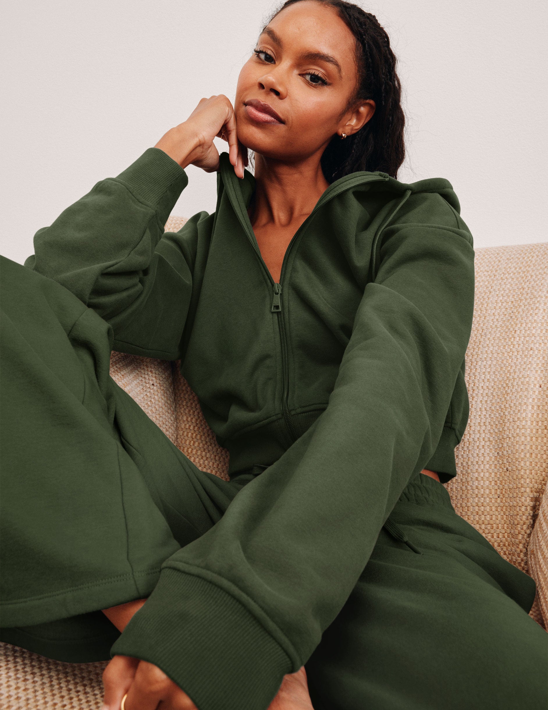 LuxeFleece Zip Up Hoodie - Image 3