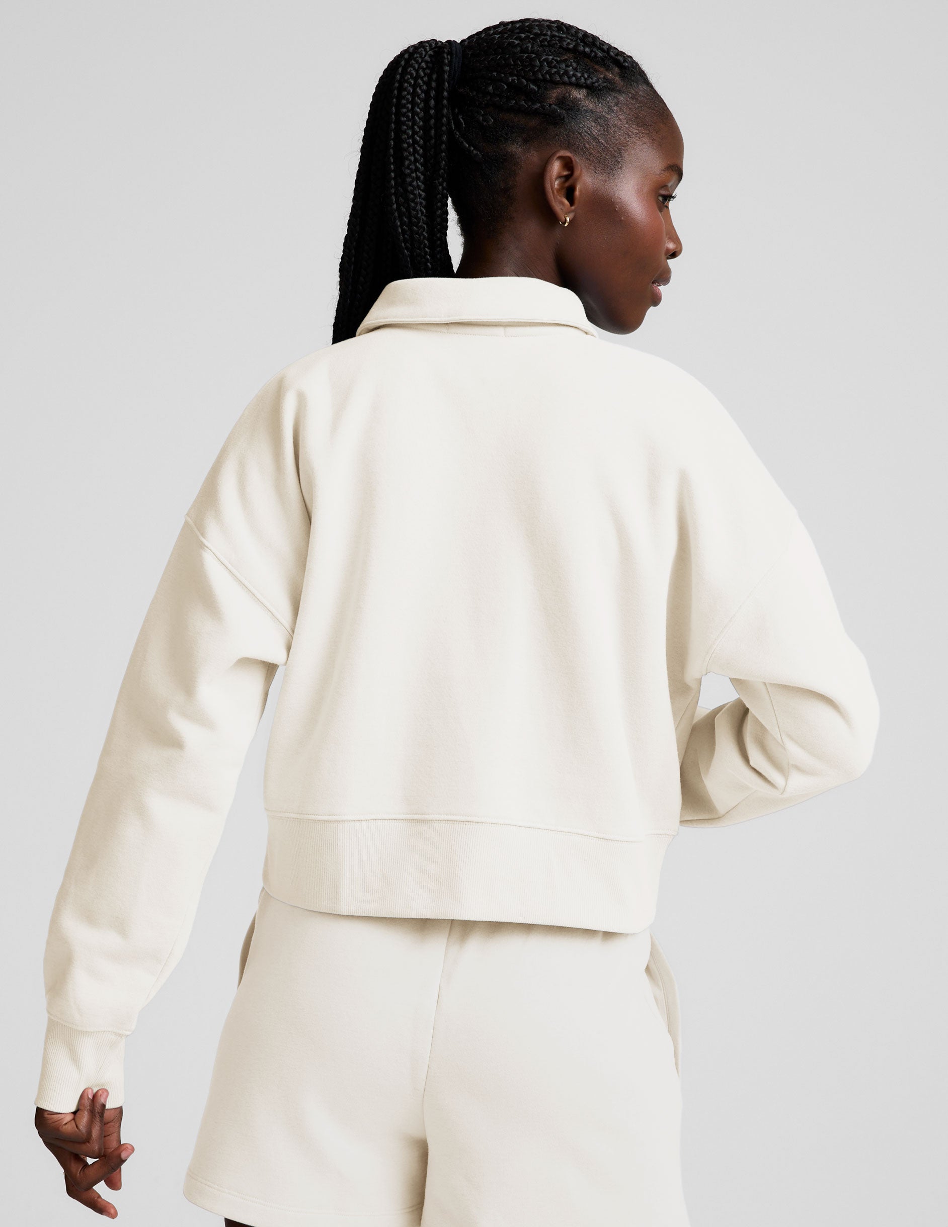 LuxeFleece Collared Sweatshirt - Image 3