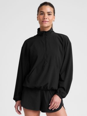 Stretch Woven In Stride Half Zip Pullover