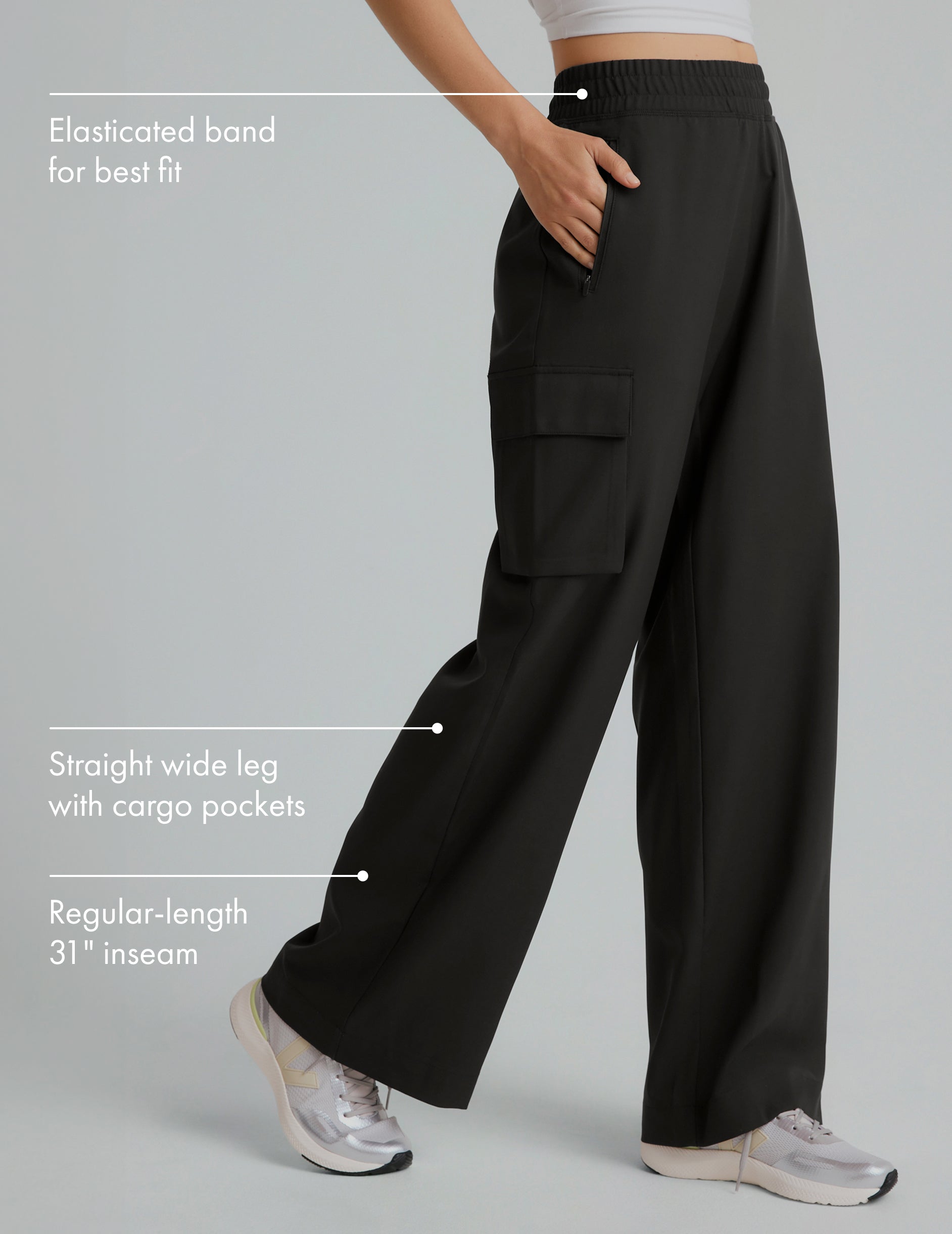City Chic Wide Leg Cargo Pant - Image 2