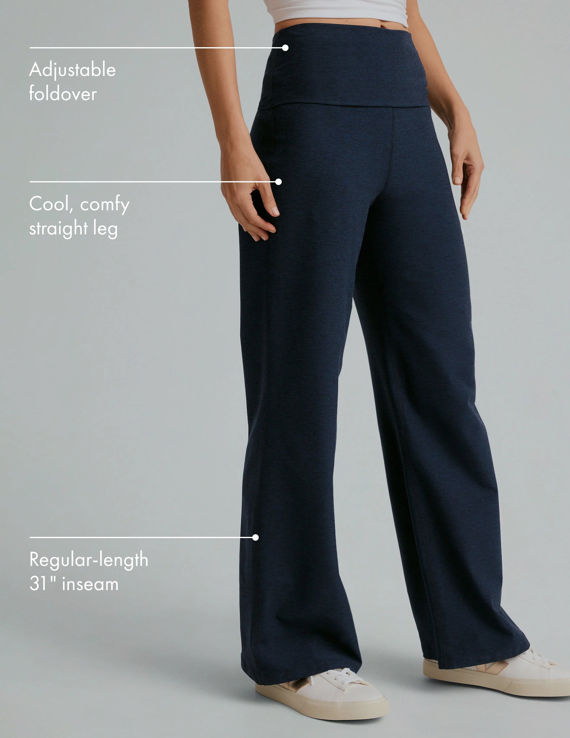 Spacedye Foldover Wide Leg Pant - Image 2