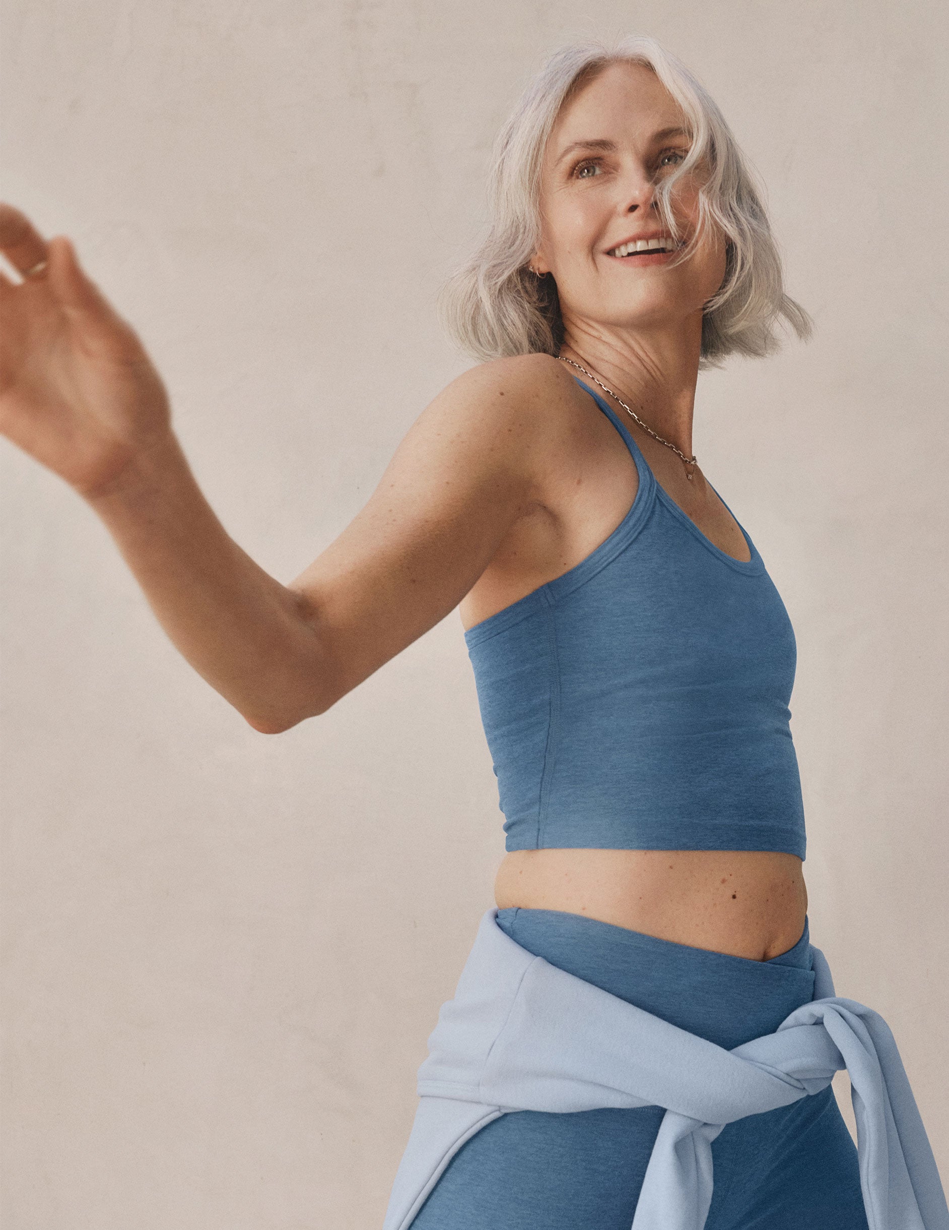 Spacedye Slim Racerback Cropped Tank